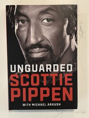 Scottie Pippen SIGNED AUTOGRAPH BOOK Unguarded Hardcover Chicago Bulls 2